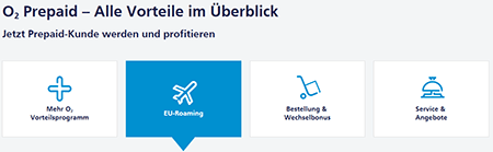 o2 Prepaid Ausland (Roaming)