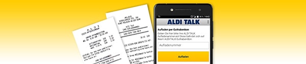 ALDI TALK Guthaben aufladen