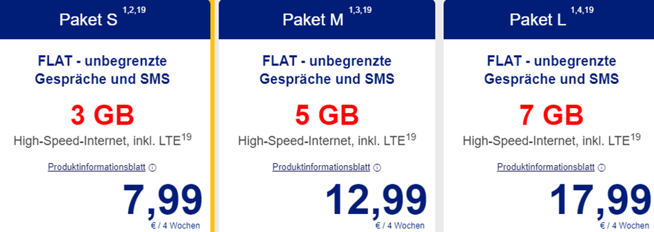 ALDI TALK Kombi-Pakete