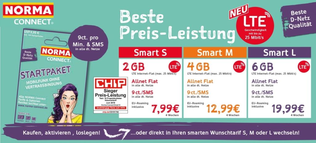 Norma Connect Smart Tarife jetzt mit LTE