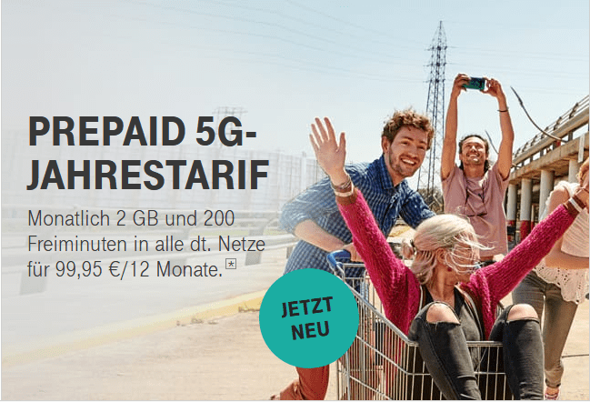 MagentaMobil Prepaid 5G-Jahrestarif