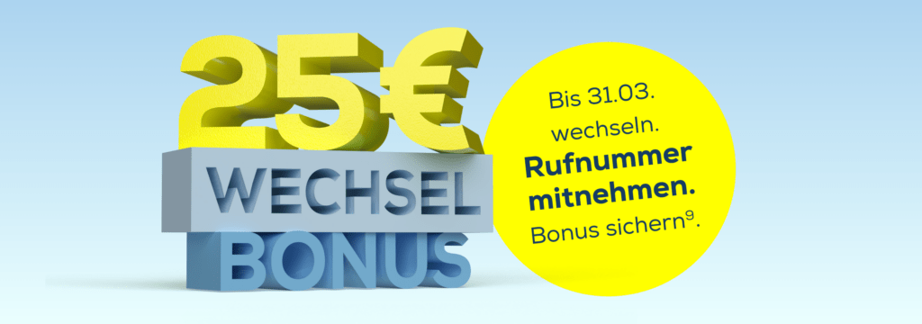 EDEKA smart Wechselaktion: 25 € bei Rufnummernmitnahme - nur bis 31.03.24