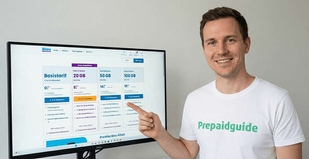 BLAU Prepaid Tarife im Überblick