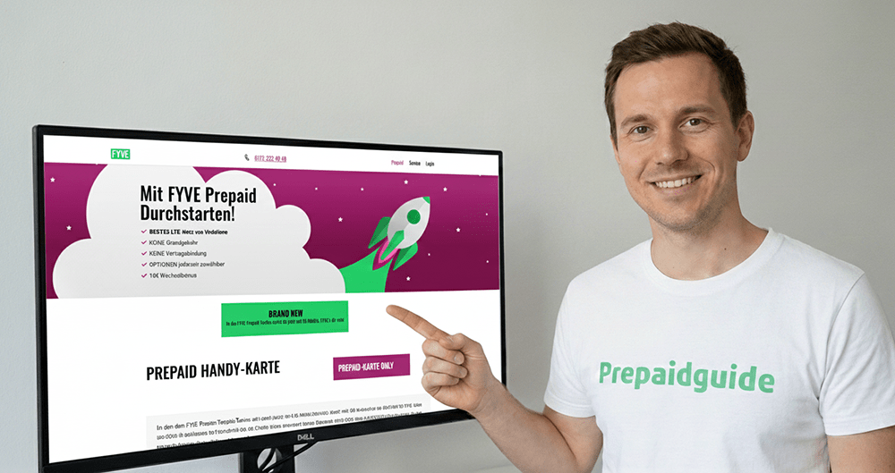FYVE Prepaid Tarife in der Übersicht