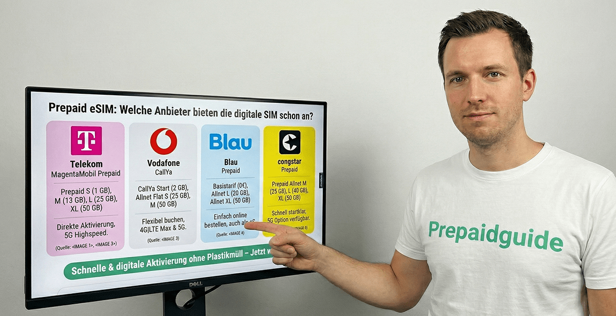Prepaid eSIM: Welche Anbieter bieten die digitale SIM schon an?