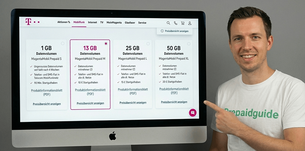 Telekom Prepaid Tarife in der Übersicht